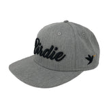 Birdie Hat - Grey on Black - Birdie Threads
