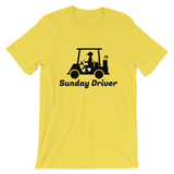 Sunday Driver T-Shirt - Yellow - Birdie Threads