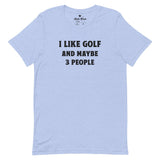 I like golf t-shirt - Heather Blue