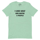 I like golf t-shirt - Heather Prism Mint
