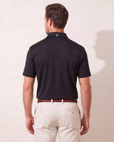 Onyx Oasis polo on model — back view