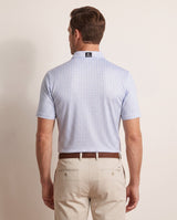 The Azulejo polo on model — back view