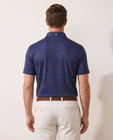 The Poppy polo on model — back view