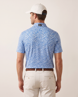 Wild Flower polo on model — back view