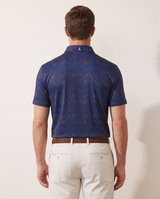 The Poppy polo on model — back view