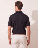 Onyx Oasis polo on model — back view