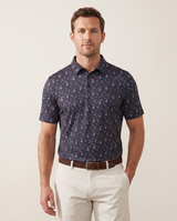 Revolution Rose polo on model — front view