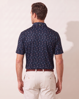 Smooth Sailing polo on model — back view