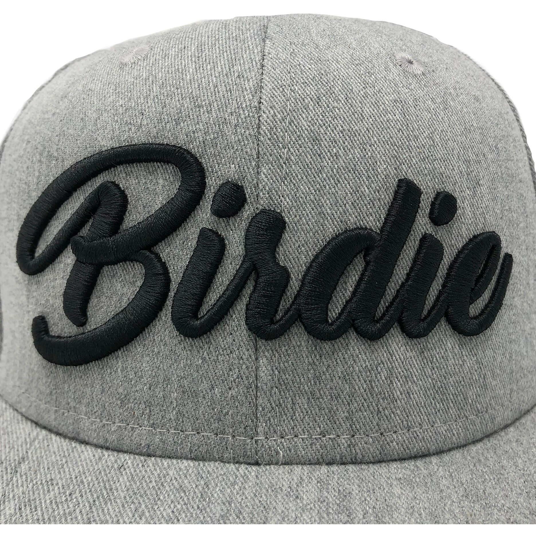 Birdie Hat - Grey on Black - Birdie Threads