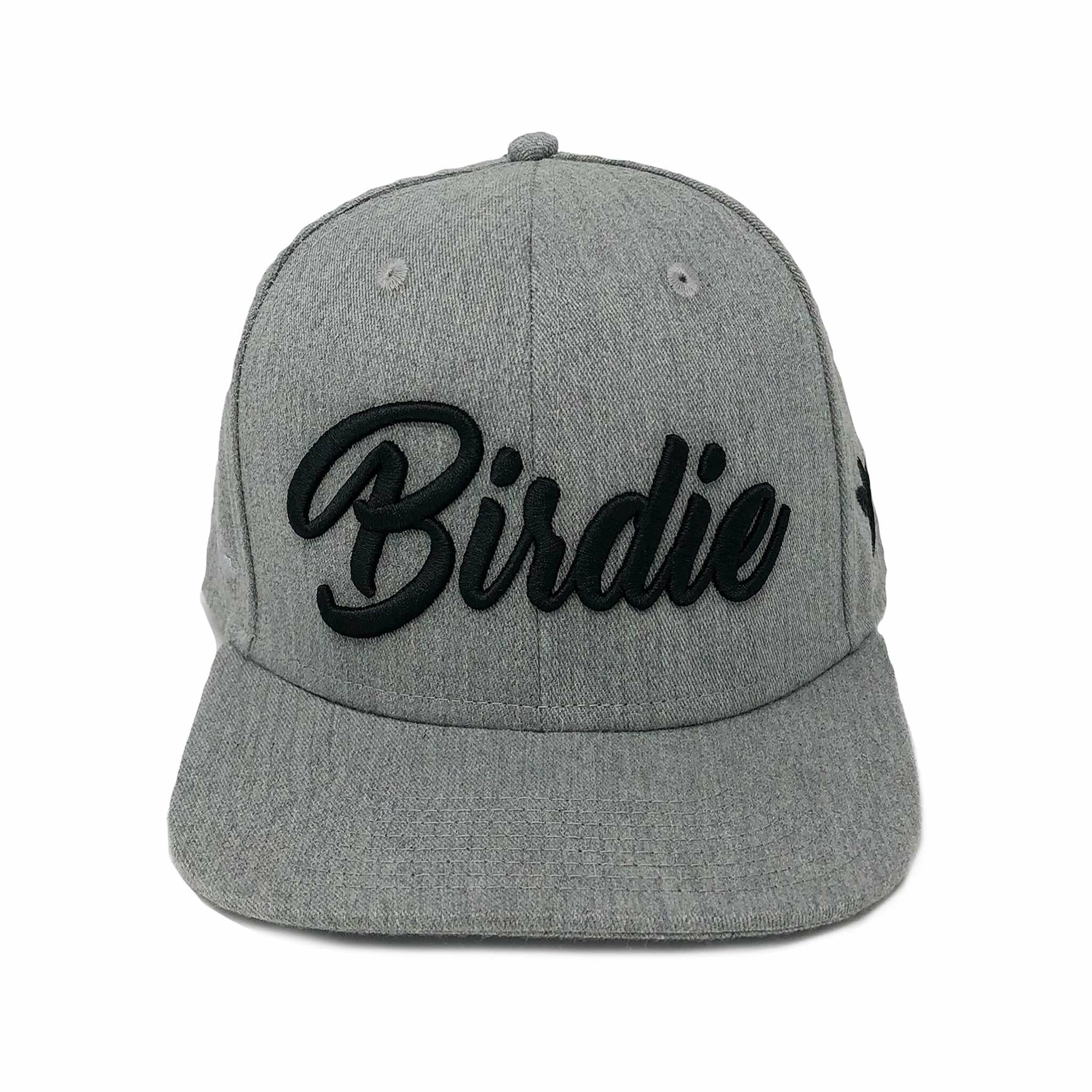 Birdie Hat - Grey on Black - Birdie Threads