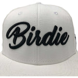 Birdie Hat - White on Black - Birdie Threads