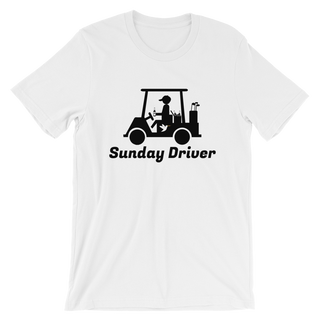 Sunday Driver T-Shirt - White - Birdie Threads