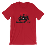 Sunday Driver T-Shirt - Red - Birdie Threads