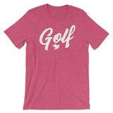 Golf T-Shirt - Heather Raspberry - Birdie Threads