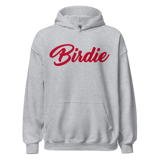 Birdie Threads Hoodie - Grey / Red