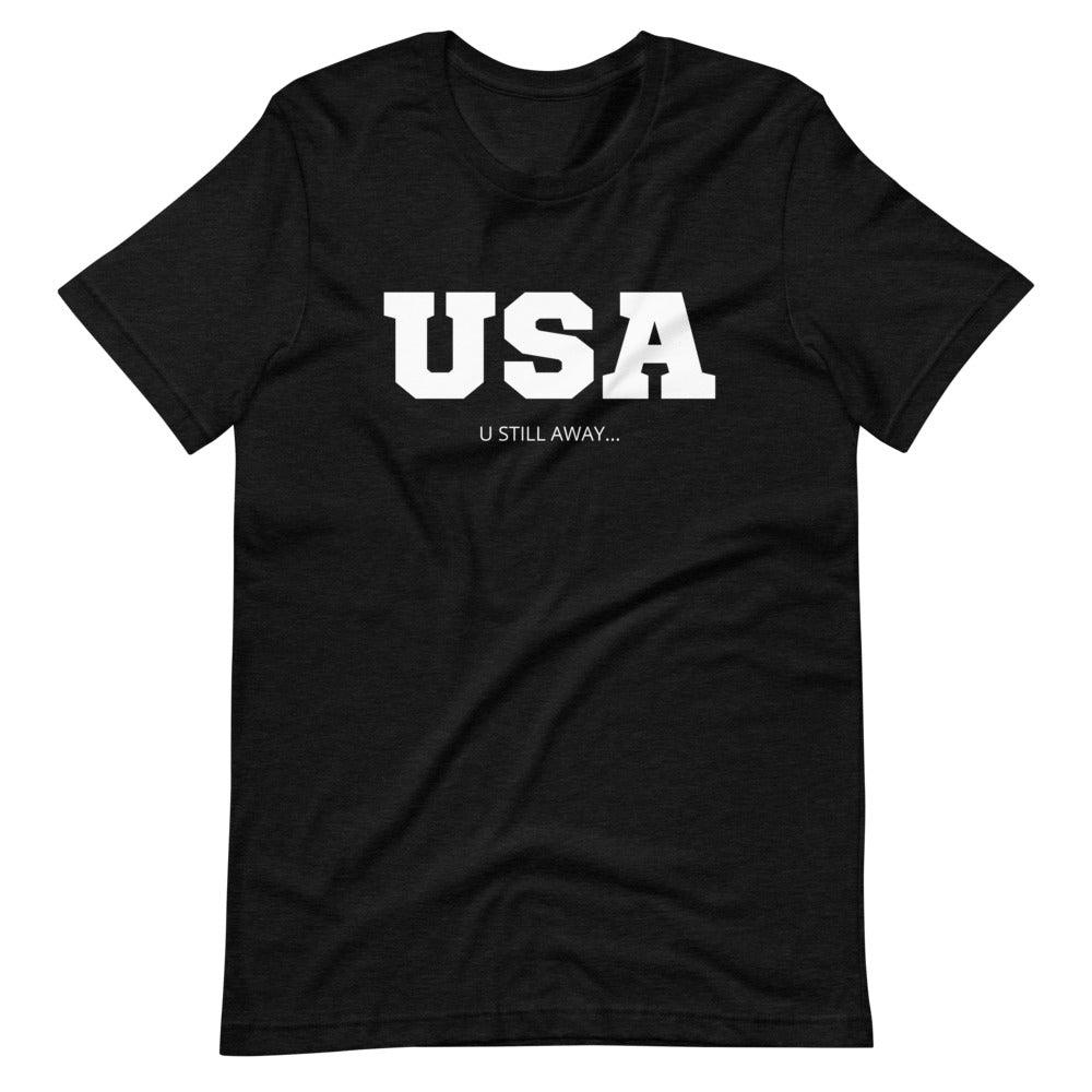 USA - U Still Away! - Black Heather - Birdie Threads